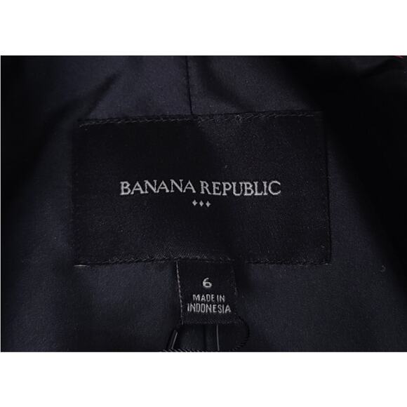 Banana Republic Casual Blazer Black Dot Lined Jacket MSRP $119 Women's 6 - Picture 4 of 8